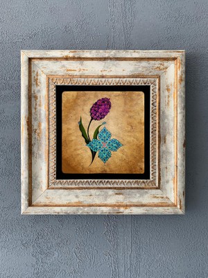 Oscar Stone Decor Çerçeveli Taş Duvar Dekoru 20 x 20 cm CDD1-40-491