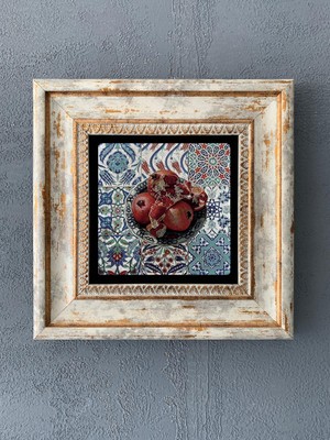 Oscar Stone Decor Çerçeveli Taş Duvar Dekoru 20 x 20 cm CDD1-40-474