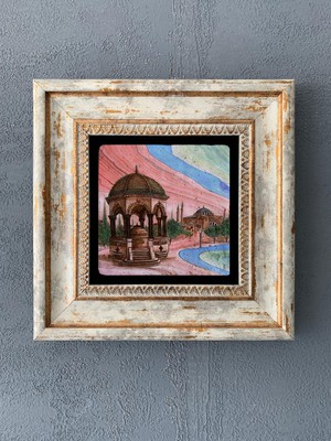 Oscar Stone Decor Çerçeveli Taş Duvar Dekoru 20 x 20 cm CDD1-40-519
