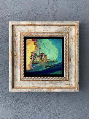 Oscar Stone Decor Çerçeveli Taş Duvar Dekoru 20 x 20 cm CDD1-40-528