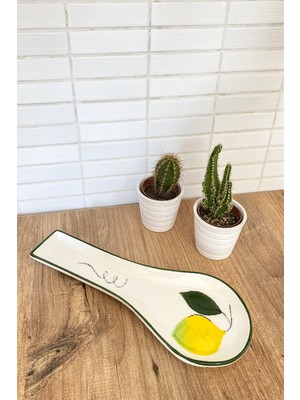 Kitchen Feel Kirli Kaşıklık Limon Desen El Dekoru