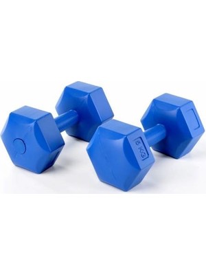 Performans Spor Dambıl 10 kg 2 Adet Plastik Dambıl Set