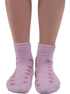 Sahab Kadın Peluşlu Patik Çorap 48500 | Lila