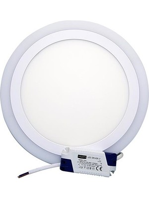 Helıos  18W+6W Sıva Üstü Renkli LED Panel 35-7186 (Beyaz+Mavi)