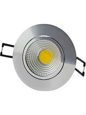 Ars 5 W LED Cob Armatür Krom Kasa(Günışığı) 3 Adet