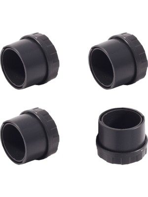 Adem Koç Plastik 60x1,5 mm İç Ayarlı Plastik Sandalye Masa Profil Pabucu Siyah (4 Adet)