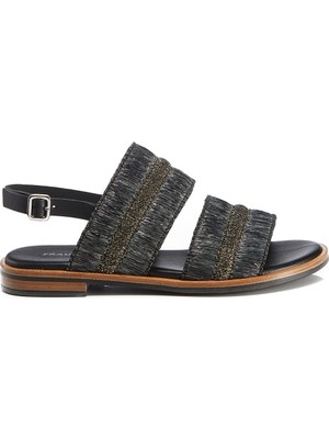 Frau Siyah Kadın Sandalet 8506 Naturll-Srafia  Frau Sandals Rafia Nerocannafucile