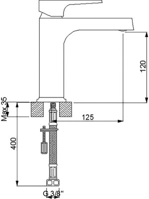 Newarc Aqua Lavabo Bataryası