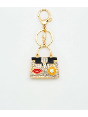 Moda1001 Kadın Çantası Figürlü Taşlı Anahtarlık