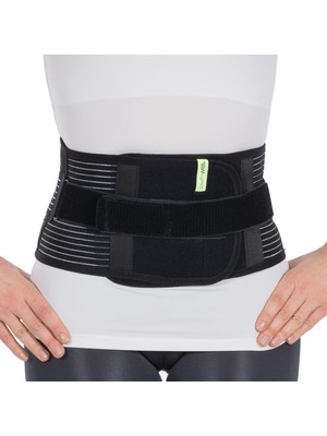 Wingmed Lumbostad Sport Korse Siyah Nefes Alabilir Kumaş ile Bel Destekleyici 70-90 cm Bel