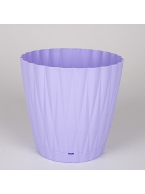 Veramaya Plastik Istiridye Saksı No:2 Lila 1,6 Litre 15X13 cm