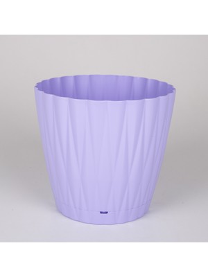 Veramaya Plastik Istiridye Saksı No:3 Lila 3 Litre 18,5X16 cm