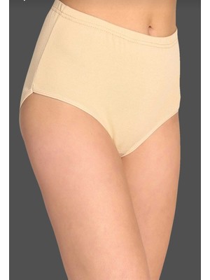 Tutku Kadın Pamuklu Ribana Bato Külot 6 Lı Paket Ten Renkli Yumuşak Dokulu Rahat Tasarım