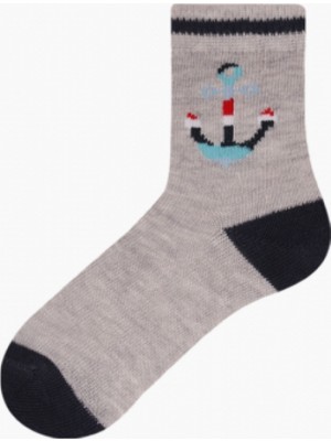 Bross 3'lü Denizci Desenli Bebek Çorabı