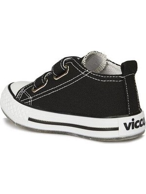 Vicco Bebe Işıklı Keten Ayakkabı Çocuk Siyah