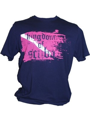 King Of Scuba T-Shirt Worn Out Indigo - M