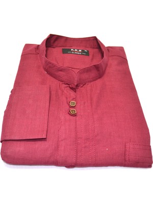 Kurular Tekstil Çift Düğme Uzunkol Pamuk Gömlek