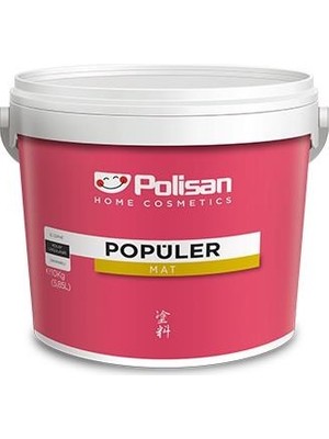Polisan Popüler Plastik Mat Iç Cephe Boyası 3kg Mutlu Mavi