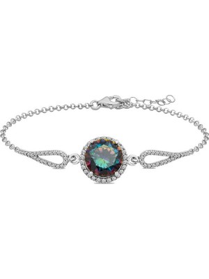 Inure Jewelry Gümüş Mistik Topaz Bileklik