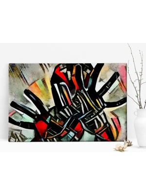 BK Modern Soyut Kanvas Tablo (30 x 50 Cm.) 19