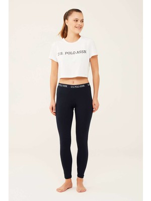U.S. Polo Assn. Kadın Lacivert Tayt