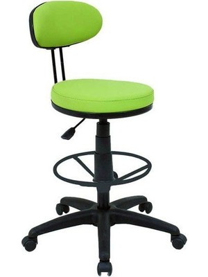 Ofisel Stig Sırtlı Bar Sandalyesi, Bar Taburesi, Kasiyer Koltuğu Çemberli Tabure 2999