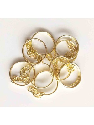 Angel Çanta Aksesuar Anahtarlık Halkası 10 Lu Light Gold Renk