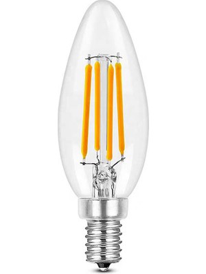 Osaka 6W E14 C37 Sarı Işık Rustik  LED Ampul Fled 090