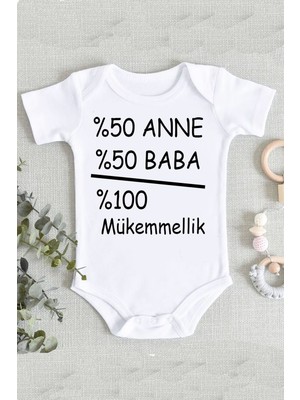 Limon Baba Anne Mükemmellik Organik Baskılı Zıbın Body