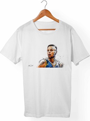 Alfa Tshirt Stephen Curry Çocuk Beyaz Tişört