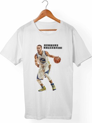 Alfa Tshirt Stephen Curry Çocuk Beyaz Tişört