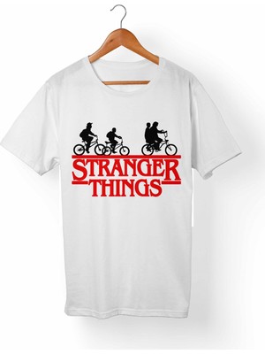 Alfa Tshirt Stranger Things Çocuk Beyaz Tişört