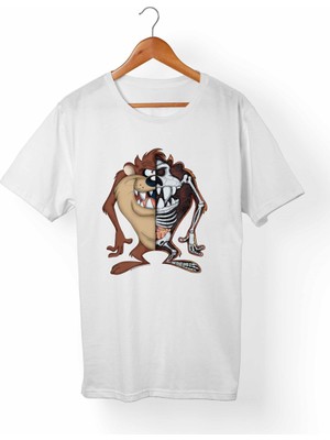 Alfa Tshirt Tazmanya Canavarı Çocuk Beyaz Tişört