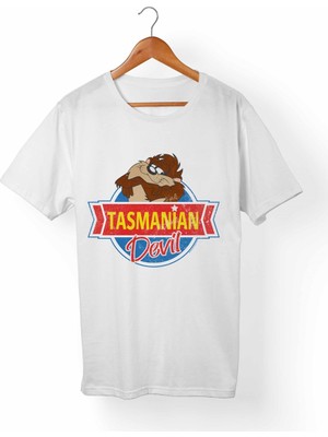Alfa Tshirt Tazmanya Canavarı Çocuk Beyaz Tişört