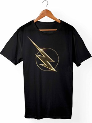 Alfa Tshirt The Flash Çocuk Siyah Tişört