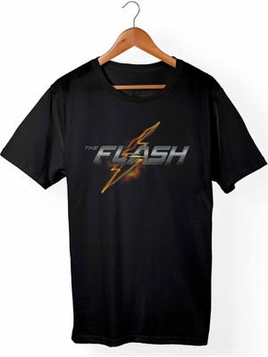 Alfa Tshirt The Flash Çocuk Siyah Tişört