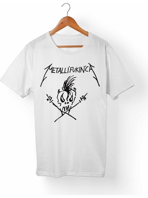 Alfa Tshirt Metallica Çocuk Beyaz Tişört