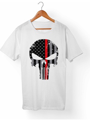 Alfa Tshirt Punisher Çocuk Beyaz Tişört
