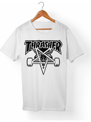 Alfa Tshirt Thrasher Çocuk Beyaz Tişört