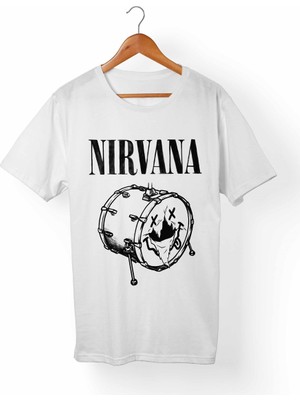 Alfa Tshirt Nirvana Çocuk Beyaz Tişört