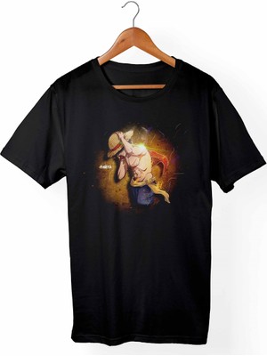 Alfa Tshirt One Piece Çocuk Siyah Tişört