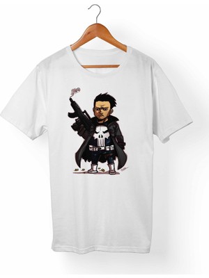 Alfa Tshirt Punisher Çocuk Beyaz Tişört