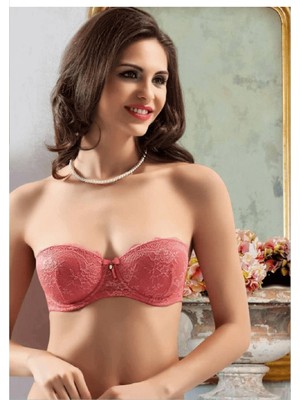 Bella Donna Straplez Dantelli Balenli Toparlayıcı Sütyen