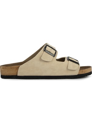 Slazenger LENS Erkek Terlik Bej Nubuk