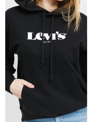 Levi's Kadın Siyah Sweatshirt