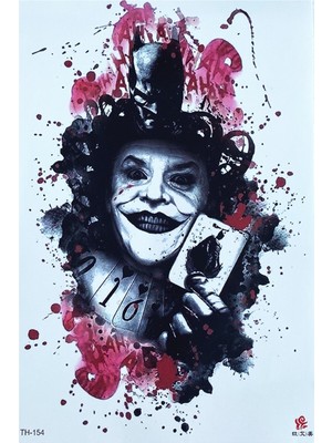 Takıştır Geçici Joker Dövme Tattoo