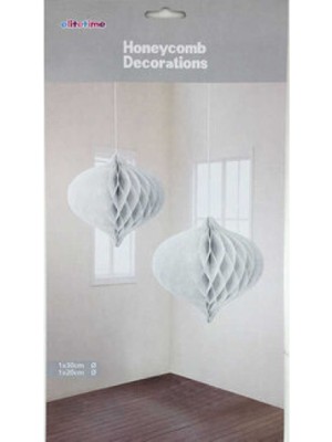 Hayaller Dükkanı Süs Ponpon Petek.Pırlanta 2li Set Beyaz Pk:1