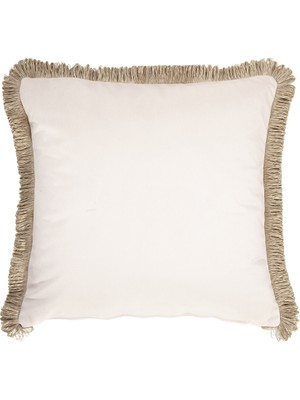 Lux Vie Kadife Püskül Dekoratif Kırlent