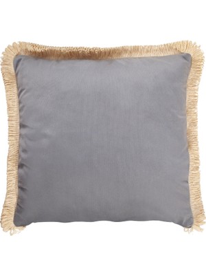 Lux Vie Kadife Püskül Dekoratif Kırlent