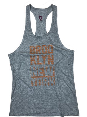 Bluu Fitness Gym Tank Top Sporcu Atleti Newyrkgri